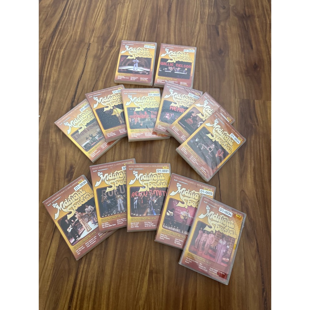 Lot of 13 The Midnight Special Music DVDs 5 Sealed 8 Like New Collection